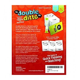 Jeu de Cartes Double Ditto |Goliath Games | Jeu de Famille | pour Les 10 Ans et Plus| pour 4+ Joueurs Version Anglaise 