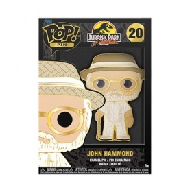 Funko Pop! Large Enamel Pin MOVIES: JURASSIC PARK - John Hammond Pin en Émail - Broche Fantaisie Mignonne à Collectionner - p