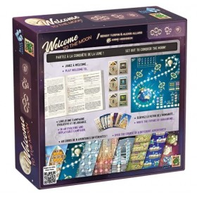 Welcome to The Moon - Blue Cocker - Jeu de société - Jeu à Cocher - Roll & Write