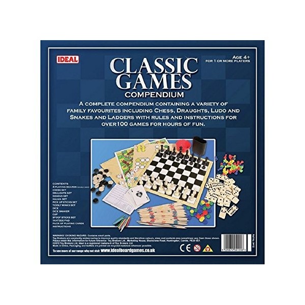 Ideal , Classic Games Compendium: Over 100 Classic Family Games!, Classic Board Games, for 1+ Players, Ages 4+