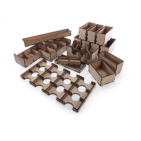 The Game Doctors Boardgame Organizer Compatible avec Terra Mystica + Son Extension Fire and Ice