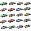 IQEPXTGO Véhicule Jouet en Enfant Ensemble Mini Voitures de Course 20pcs Voiture à Friction Inertie Catapulte Jouets Fête Voi