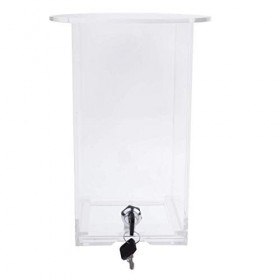 Backbayia Plateau de Jetons de Poker Boîte de Rangement en Acrylique Équipement de Casino