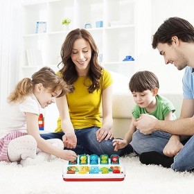 Julydeer Jouet dactivité de Dessin animé Montessori, Jouet à Effet de Cause avec Musique légère, Jouet interactif, Jouets d