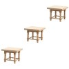 ibasenice 4 Pièces Mini Meubles Modèle Miniture Décoration Meubles Miniatures Table DAppoint en Bois Massif Mini Jouet Mini 