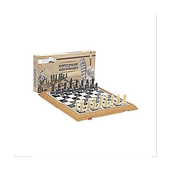 QIAOLI Échecs Plastique Plastique Standard Travel Jeu déchecs internationaux Jeu de Morceaux déchecs magnétiques pour Jeu d