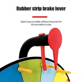 Roue De La Fortune, tournez Roue 11,81 Pouces 10 emplacements Spinning Wheel Game 5 Couleurs Roue du Prix de Fortune Spinner 