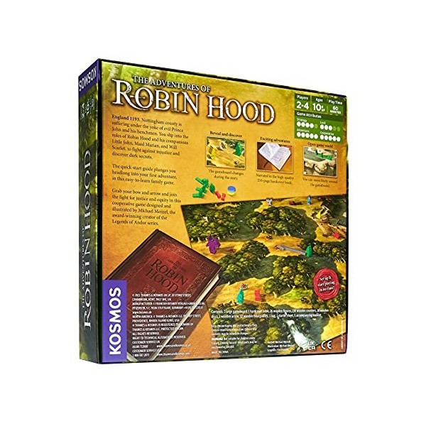 Thames & Kosmos, 680565, The Adventures of Robin Hood, Family Board Game, Michael Menzel, Ages 10+