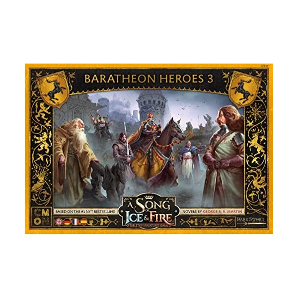 CMON-Un Chant de Glace et de feu-Heroes of House Baratheon III Army Jeu, CMND0221, Multicolore, coloré, Moyen