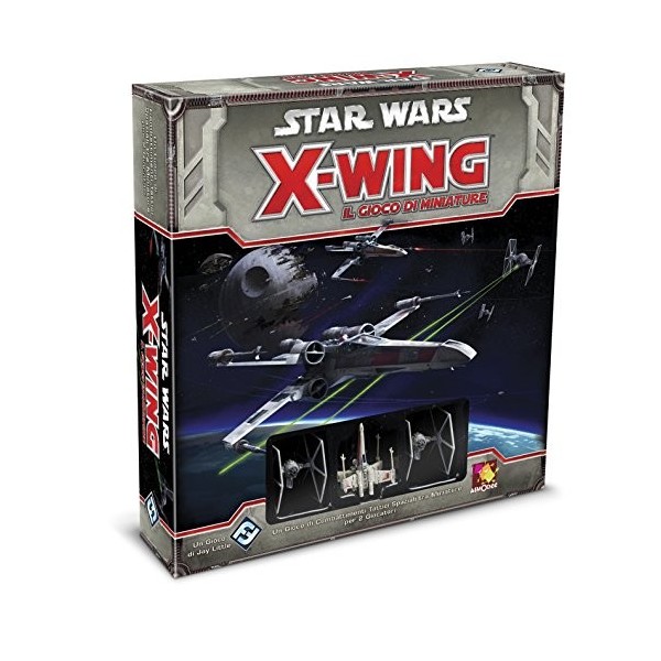 Asmodee - Star Wars X-Wing Jeu de Miniatures-édition Italienne, Couleur Rouge, 9900