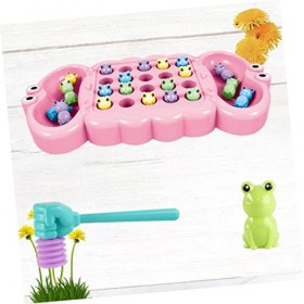 Toyvian 3 Pièces Jouets De Développement Jouet De Pêche pour Enfants Jouets Animatroniques Grenouille Affamée Manger des Perl