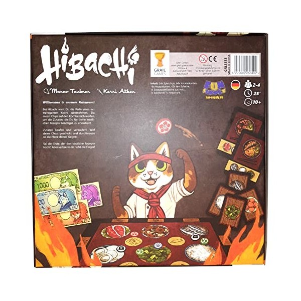 Fun Supply Hibachi Board Game Deutsch Brettspiel