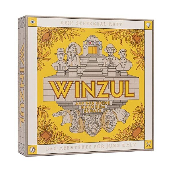 WINZUL - Le jeu de société aventure pour petits et grands - Jeu de société à partir de 10 ans - Jeu de stratégie pour 2 à 4 j