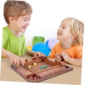 ibasenice 1 Jeu De Numéros De Flop Jouets De Voyage pour Enfants Jouets Classiques Jouets De Bureau Jeu De Société À 4 Voies 