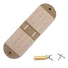 LOKOO 5 Pcs société Cribbage - Planche Cribbage en Cuir Classique à 2 Rails avec 4 Pinces à Cribbage | Ensemble Poche société