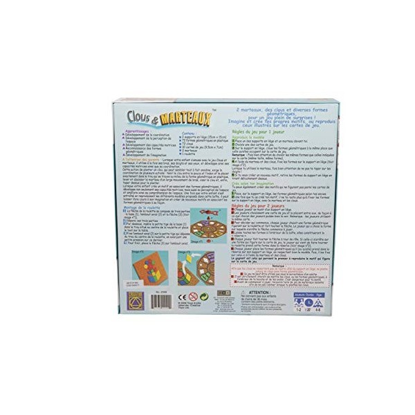 BSM Creative - Jeu Créatif et Educatif - Clous et Marteaux - CT2099