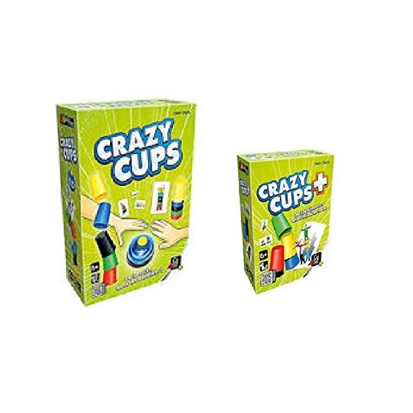 UDC Lot de 2 Jeux de société - Crazy Cups + Crazy Cups Plus