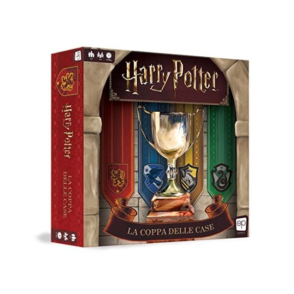 Asmodee, Harry Potter : La Coupe des Maisons, Jeu de Table, 2-4 Joueurs, 11+ Ans, Edition en Italien