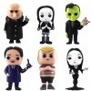 6PCS Figurine Addams Décoration De Fête danniversaire Gâteau Addams Créatif Accessoires De Pâtisserie Garçons Enfants Fête d