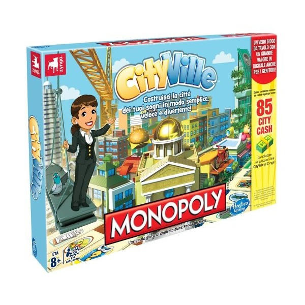 Hasbro Monopoly Cityville – Jeu de Société en Italien [Import Italien]