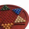 Amagogo Jeux de société de dames chinoises 13,78 pouces pour enfants adultes Collections multijoueur 6 billes de couleur jeu 