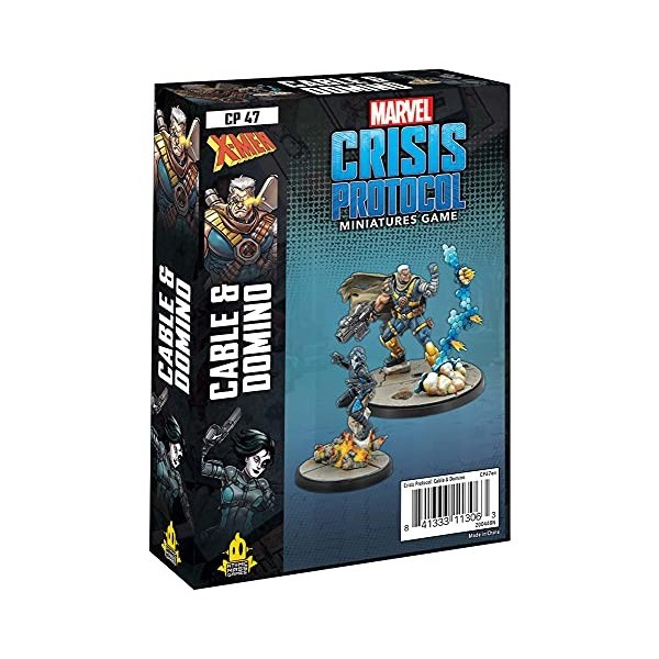 Atomic Mass Games Fantasy Flight Games - Marvel Crisis Protocol: Cable and Domino - Miniatures Game Mixed , FFGCP47