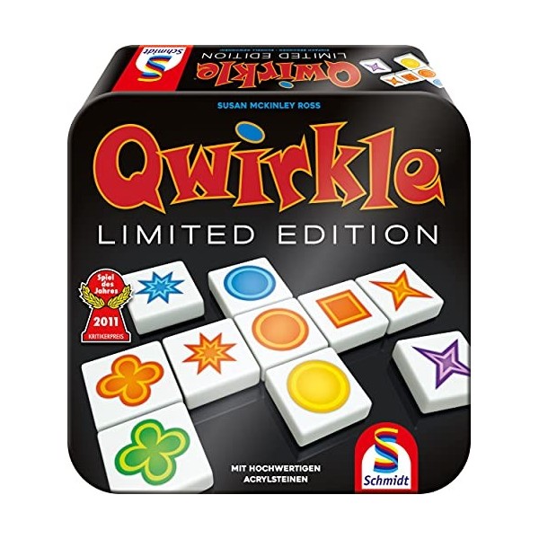 Schmidt Spiele- Qwirkle Limited Edition Jeu de lannée 2011, 49396, Multicolore