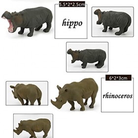Figurine Animaux, 12 Pièces Mini Animaux Forêt Ensemble, Jeu Educatif Enfant, Jouet Fille Garcon 2 3 4 5 6 7+ Ans, Sauvages A