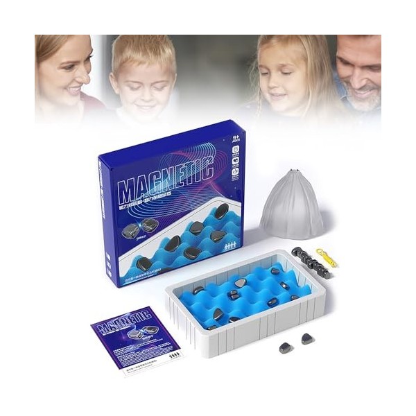WANCUEO Magnetic Chess Game, 2023 New Magnet Game, Magnetic Board Game, Magnet Board Game, Magnetic Chess Board, Educational 