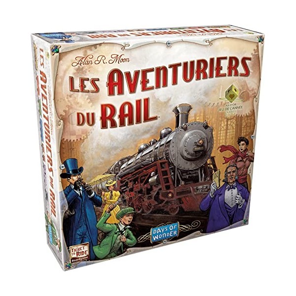 Days of Wonder - Les Aventuriers du Rail: Etats-Unis - Version Française - Unbox Now - Jeu de Société pour Enfants dès 8 ans 