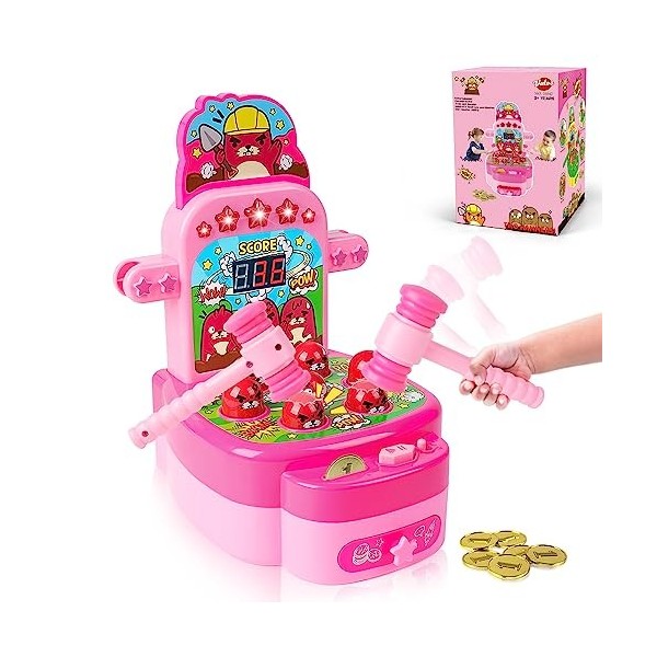 VATOS Jeu de la Taupe,Mini Jeu darcade électronique Rose