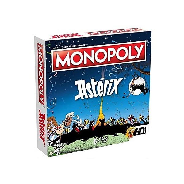 Jeu Monopoly pour Asterix, Obelix, idefix avec pions de Collection - Plateau Original - Nouvelle Edition - Version Francaise