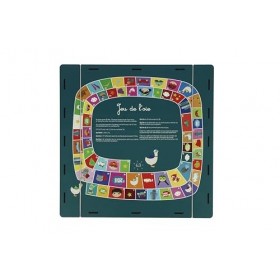 Agent paper - Set de Jeux de société - Jeu en Bois - 4 Ans - 99 Ans - Coffret - Jeu de loie et Petits Chevaux - Dame - 2 à 4
