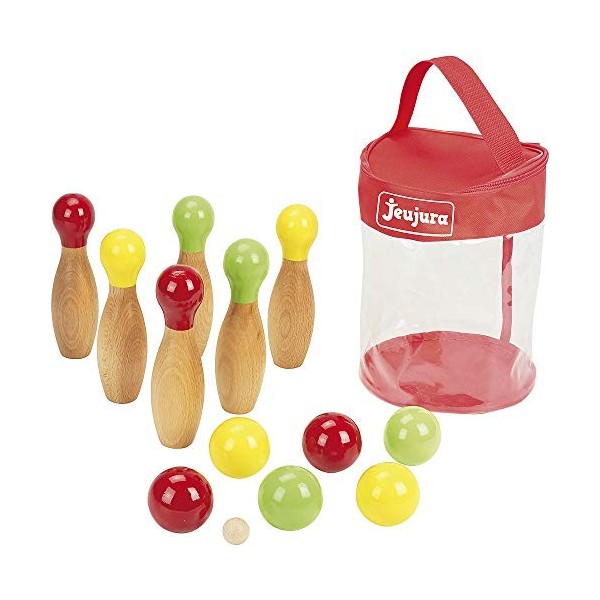 Jeujura - 8604- Jeux de Société-Pack de Jeux dExterieur en Bois