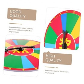 Abaodam Loterie 3 Pièces Petit Plateau Tournant Prix pour Enfants Jeux en Plastique Jouets De Bureau Roues De Prix De Casino 