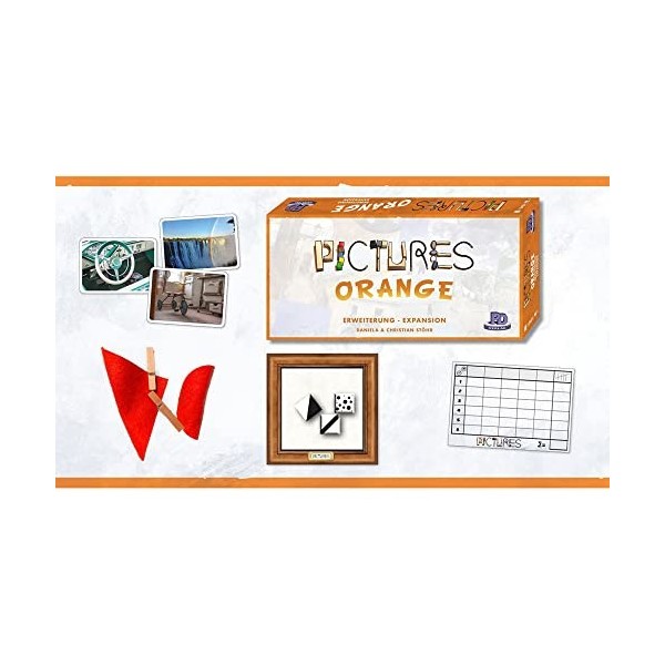 Rio Grande Games: Pictures Orange Extension de jeu familial pour les images - Âge 14 +, 3 à 5 joueurs, 30 minutes de jeu