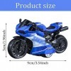 ZGCXRTO Moto modèle Jouet, Simulation Moto Jouet,Alliage Moto modèle Jouet,Jouet de véhicule à Traction Hautement Cadeaux Mot
