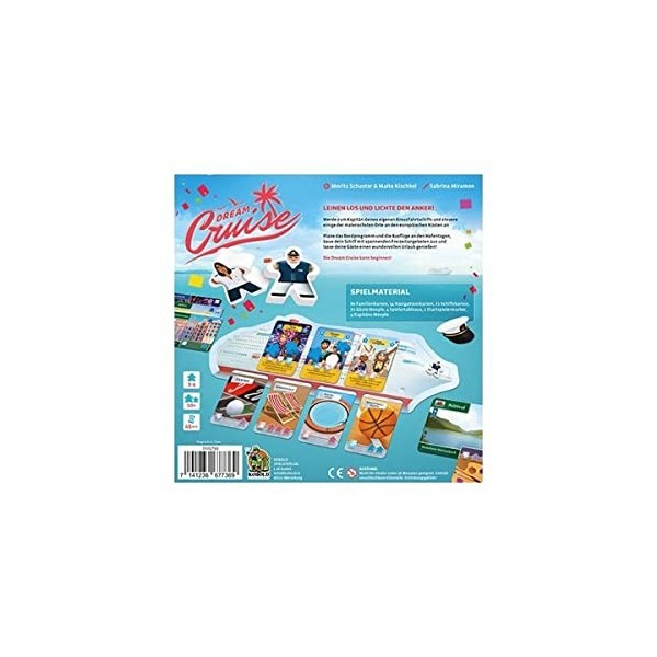 Kobold Spieleverlag 1025793 - Dream Cruise, Jeu de Cartes pour 1 à 4 Joueurs, à partir de 10 Ans édition Allemande 