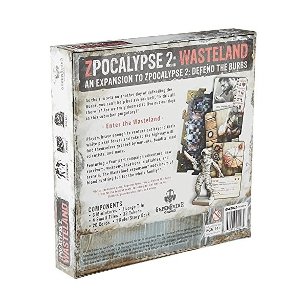 GreenBrier Games- Jeu de société Zpocalypse 2 Wasteland, GRB0ZB02