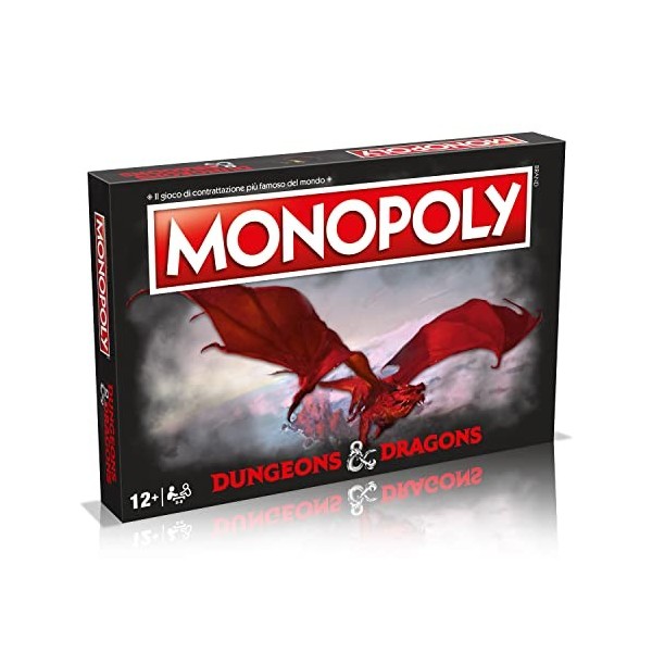 Winning Moves, Dungeons & Dragons, Monopoly, Jeu de Table, édition Italienne
