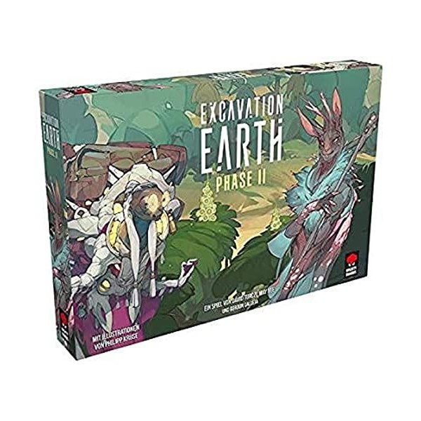 Asmodee Mighty Boards Excavation Earth – Phase II Expansion Expert Jeu de stratégie 1 à 4 Joueurs à partir de 12 Ans 30 Minut