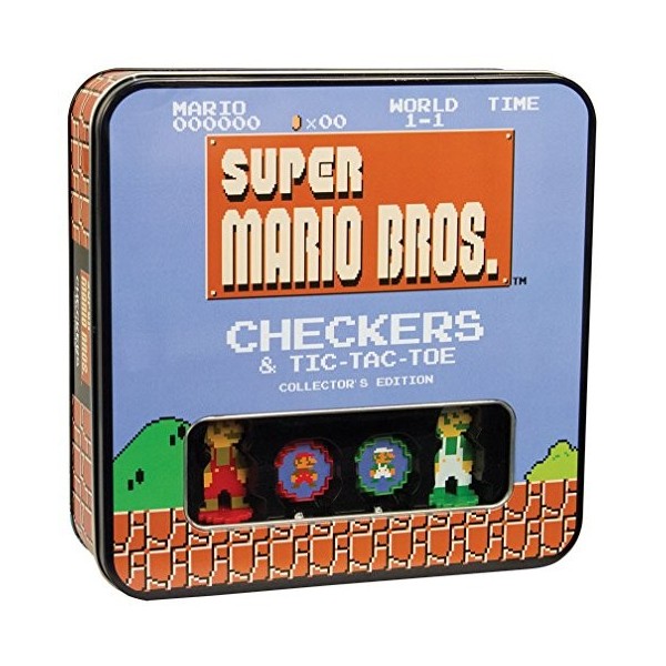 Super Mario Bros Checkers & Tic-Tac-Toe Collectors Edition Board Game