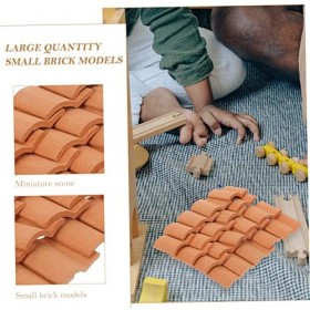 ibasenice 360 Pcs Tuiles Simulées Bardeaux De Toiture Mini Fausses Tuiles Tuiles De Maison Miniature Tuiles Miniatures Mini B