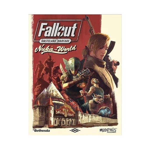 Modiphius Entertainment: Fallout: Wasteland Warfare - Règles du monde Nuka - Extension RPG, livret et nouvelles cartes, systè