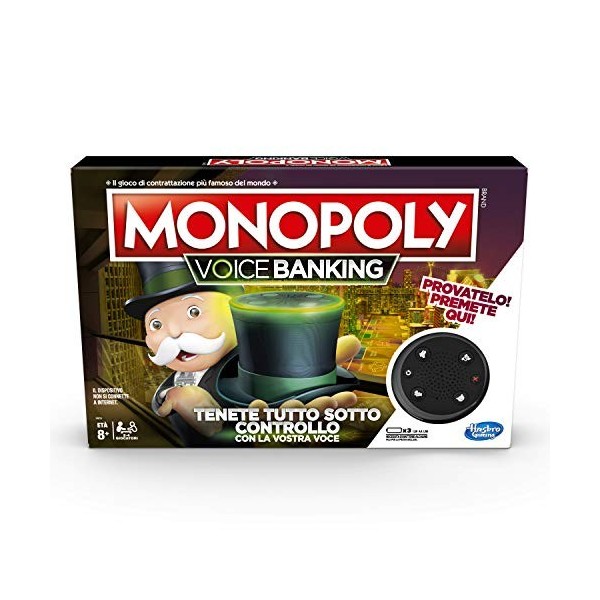 Hasbro - E4816IT4 - Jeu de Société - Monopoly - Voice Banking
