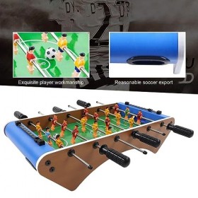 Jeu de Table de Football, Développement des Compétences 6 Barres de Coordination œil-Main Bandes de Pointage Latérales Jeu de