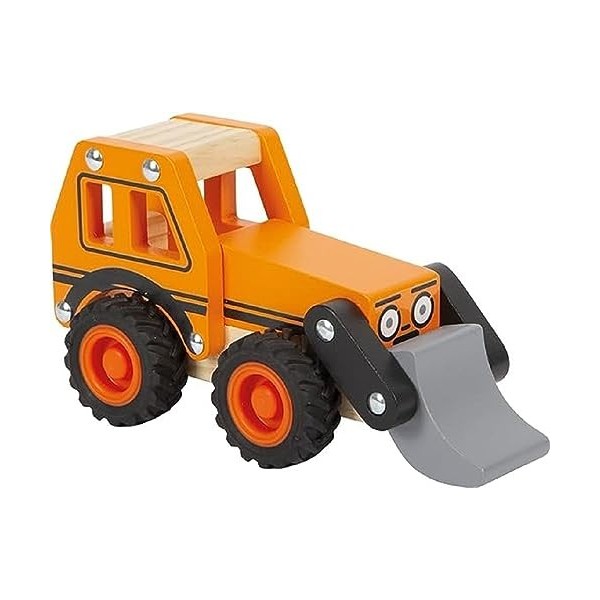 small foot Pelleteuse en Bois FSC 100%, véhicule de Jeu pour Enfants dès 18 Mois, 12447