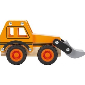 small foot Pelleteuse en Bois FSC 100%, véhicule de Jeu pour Enfants dès 18 Mois, 12447