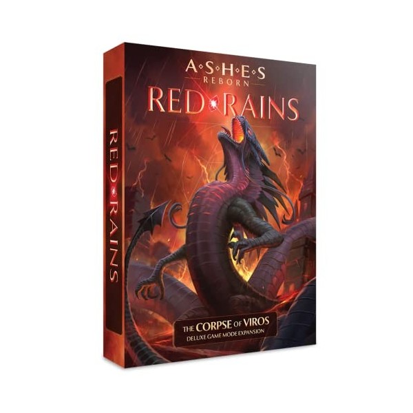 Plaid Hat Games - Ashes Reborn Red Rains The Corpse of Viros - Card Game - Ages 14+ - 1-2 Players - English Version