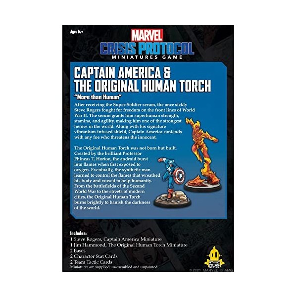Marvel Crisis Protocol Captain America & The Original Human Torch